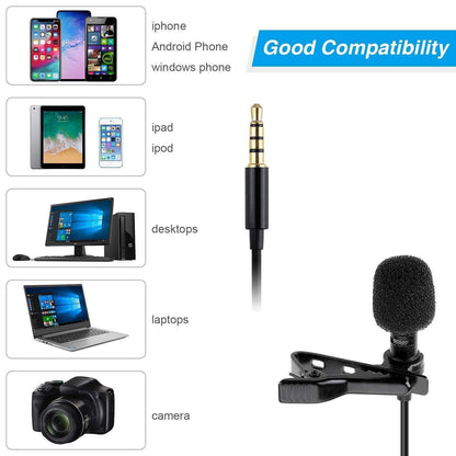 Dynamic Lapel Collar USB Omnidirectional Mic